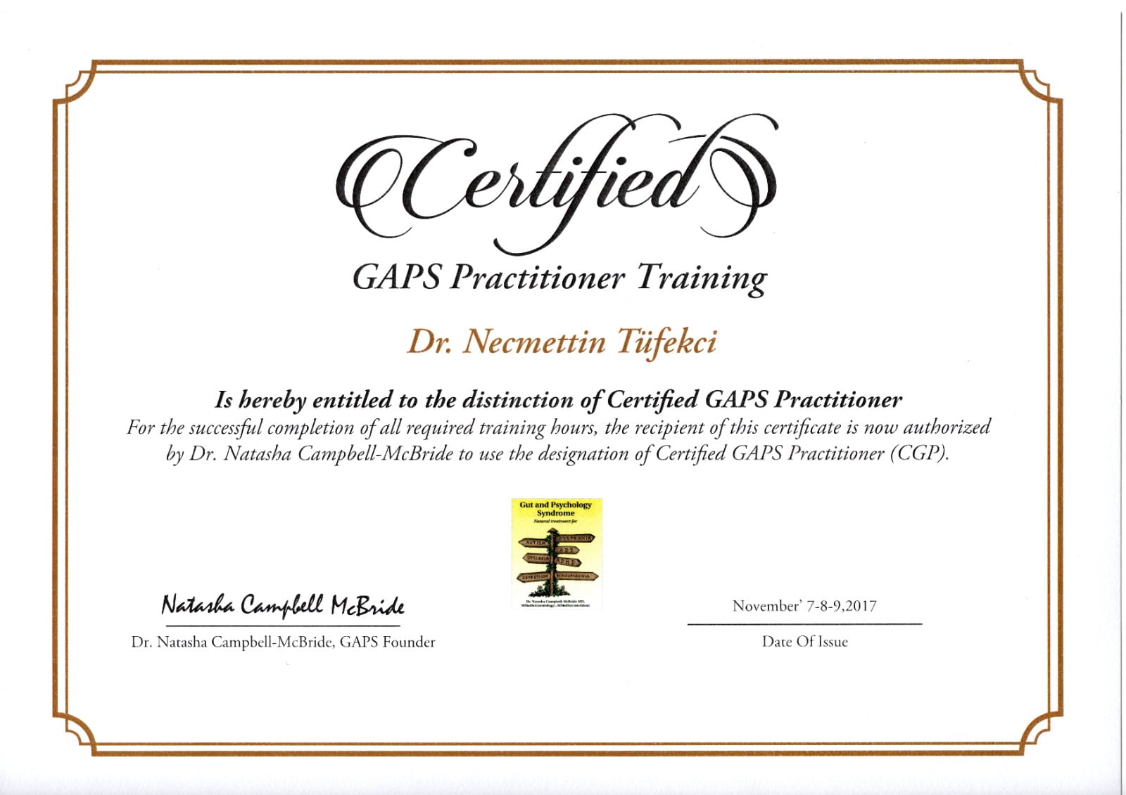 Gaps Practitoner Traning Kursu Sertifikası 1