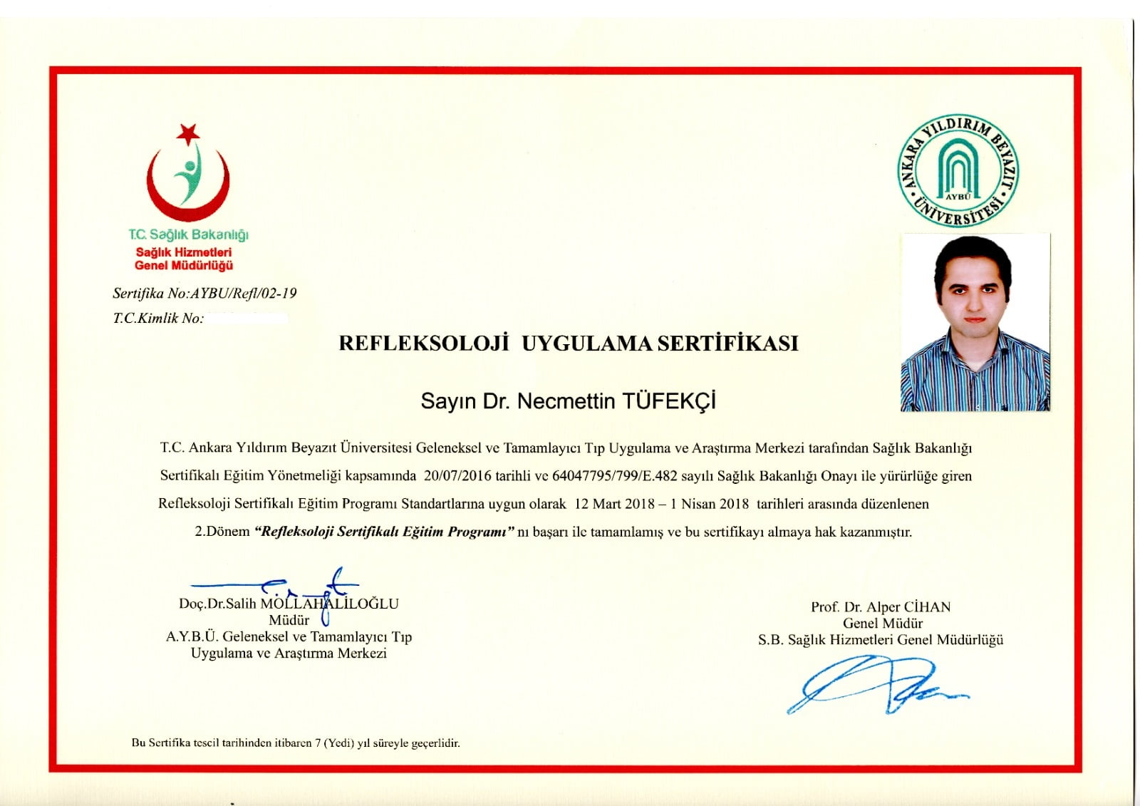 Refleksoloji Masajı Uygulama Sertifikası